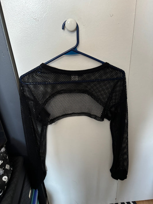 Crop top chandail transparent